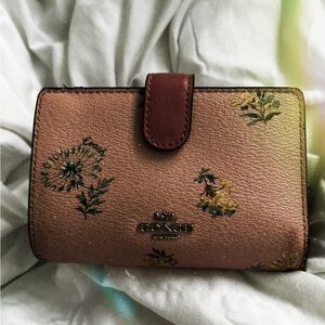 Coach Light Pink Floral Wallet